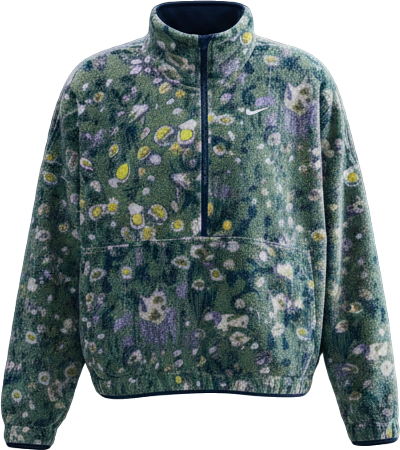 Nike One Women's Therma-FIT Oversized 1/2-Zip Fleece Top