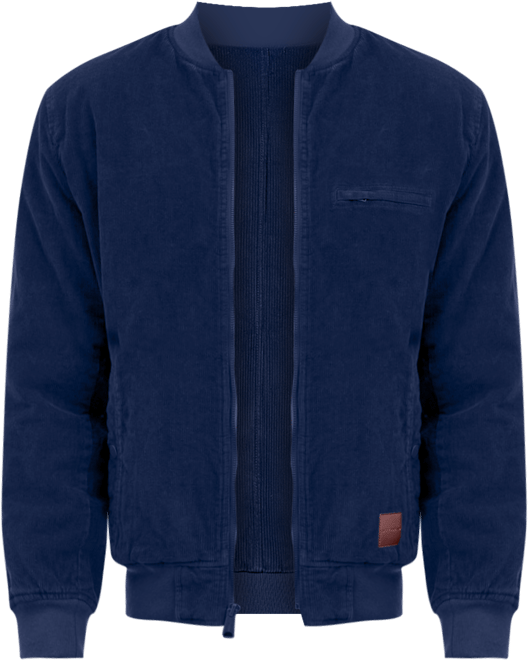 Men's Zippered Bomber Jacket