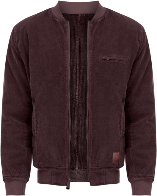 Men's Zippered Bomber Jacket