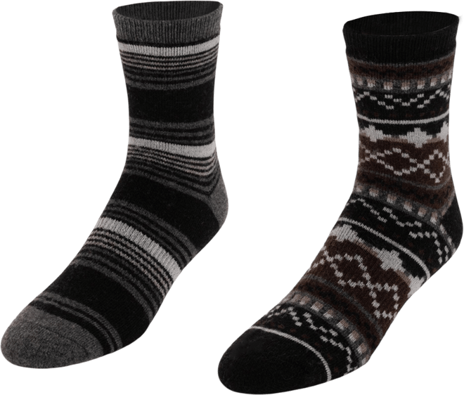 Men's Wool 6 Inch Socks (2 Pair Pack)