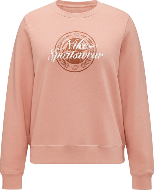 Plus Size Sportswear Club Fleece Graphic Crew-Neck Sweatshirt