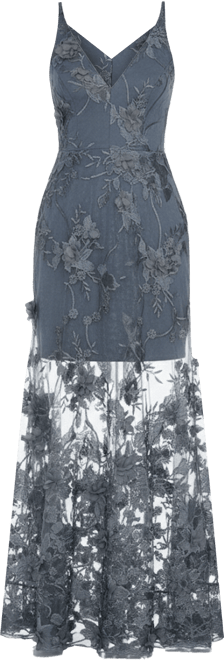 Women's Sydney Lace Floral-Applique Gown