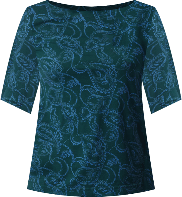 Women's Alanis Printed Cuffed-Sleeve T-Shirt