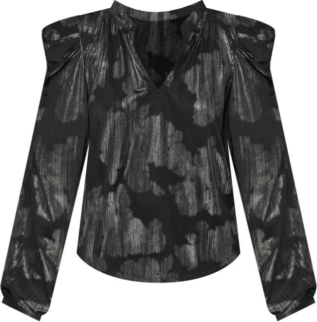 Women's V-Neck Floral Printed Top