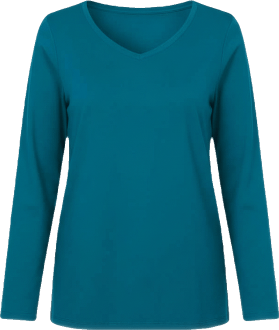 Plus Size Within Perfect Long-Sleeve V-Neck Tee