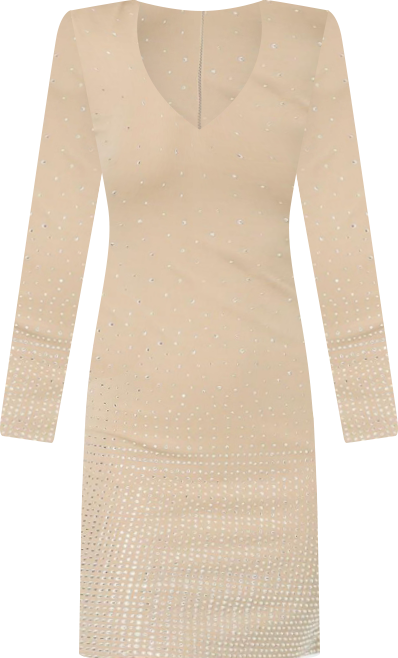 Women's Ombre Crystal Mini Dress