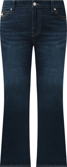 Plus Size Joey Flare Mid Rise Flap Jeans