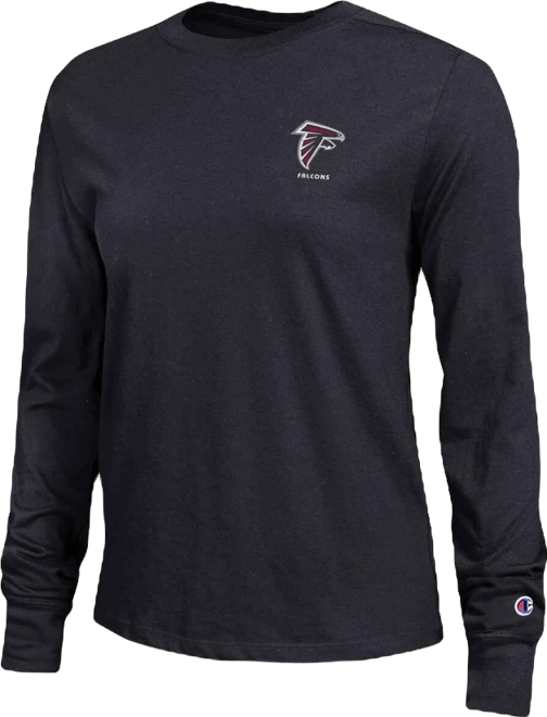 Women's Black Atlanta Falcons Core Long-Sleeve T-Shirt