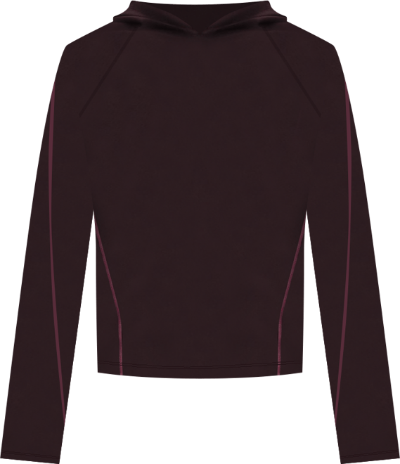 Nike Universa Playera de manga larga Dri-FIT de ajuste slim con gorro para mujer