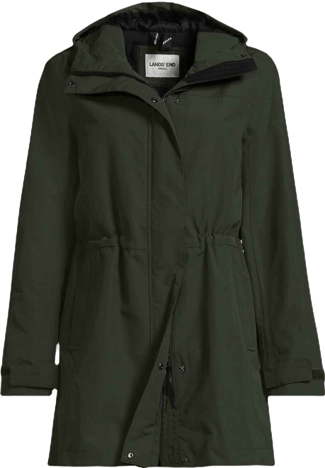 Plus Size Squall Hooded Waterproof Raincoat