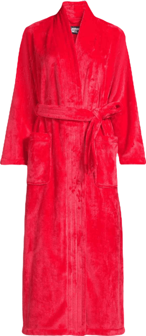 Women's Cozy Plush Long Wrap Robe