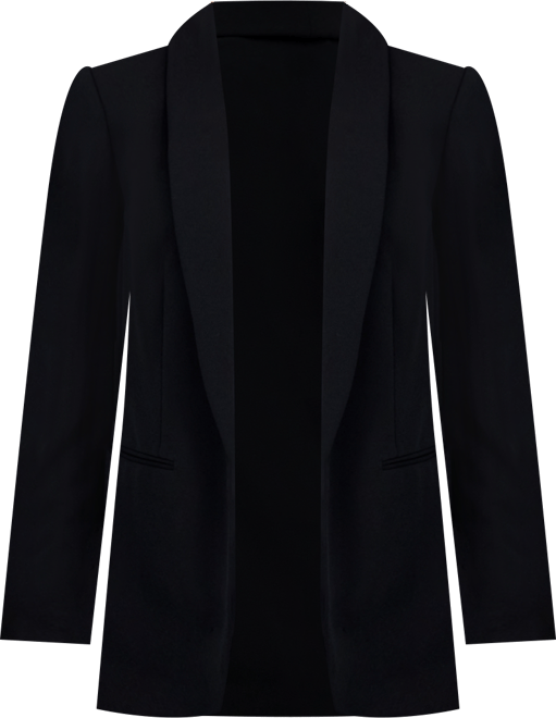 Women's Shawl-Collar Open-Front Blazer