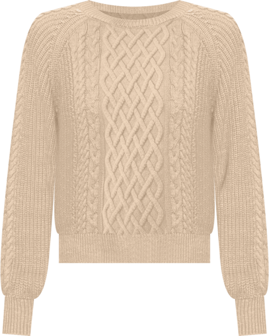 Women's Cable Knit Crew Sweater
