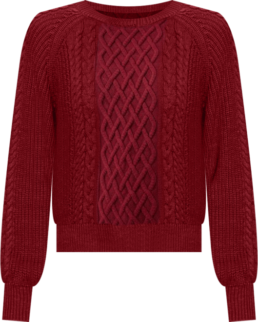 Women's Cable Knit Crew Sweater