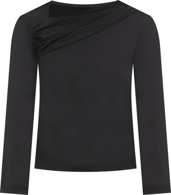 Women's Plus Size Slit Neck Top