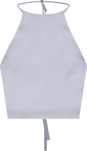 women's Polly Dusty Linen Backless Crop Top