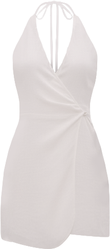 Women's Sadie Linen Wrap Mini Dress