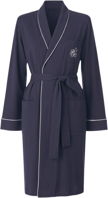 Quilted Shawl Collar Short Robe