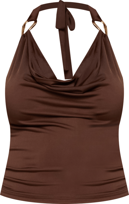 Women's Isaiah Abstract Ring Halter Top