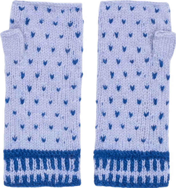 Women s Artisan Hand-Knit Appalachian Winter Wool Half Mitten