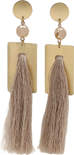 Women's Multicolour Tassel Drop Earrings