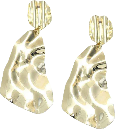 Women's Dented Drop Earrings