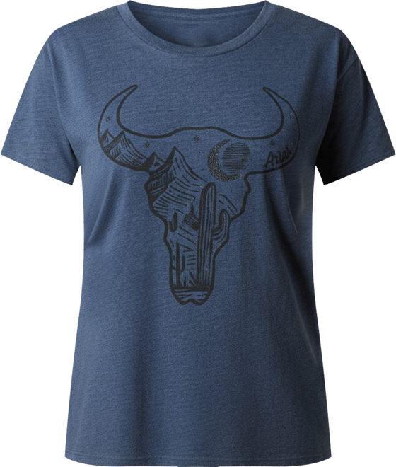 Women's Bull Night Sky T-Shirt