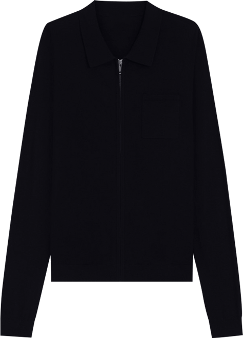 Hugo By  Men's San Jean Full Zip Collared Cardigan