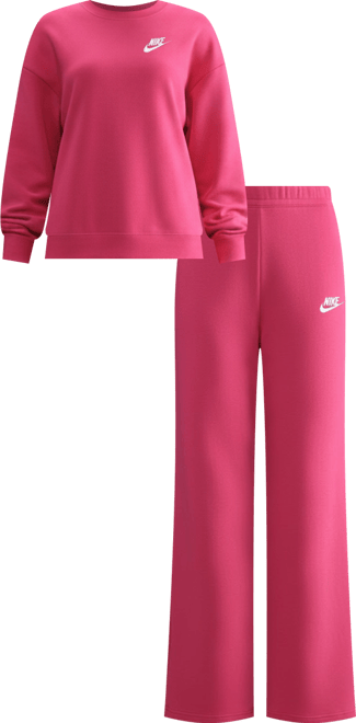 Women's Sportswear Club Fleece Mid-Rise Wide-Leg Sweatpants