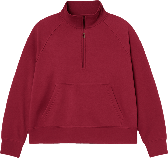 Id Ideology Plus Size Quarter-Zip Raglan-Sleeve Top,  Exclusive