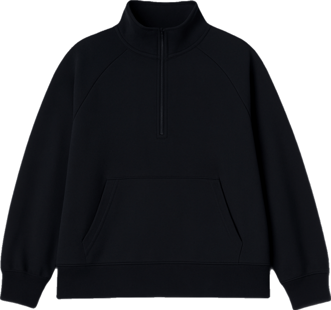 Id Ideology Plus Size Quarter-Zip Raglan-Sleeve Top,  Exclusive