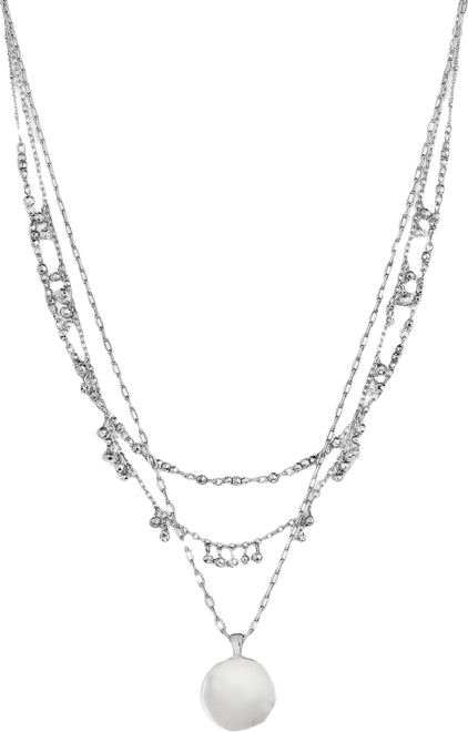 Layered Beaded Pendant Necklace, Macy's Exclusive