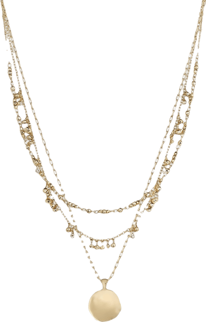 Layered Beaded Pendant Necklace, Macy's Exclusive