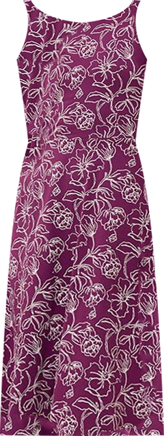 Women's Organic Cotton Fit & Flare Twist Back Dress