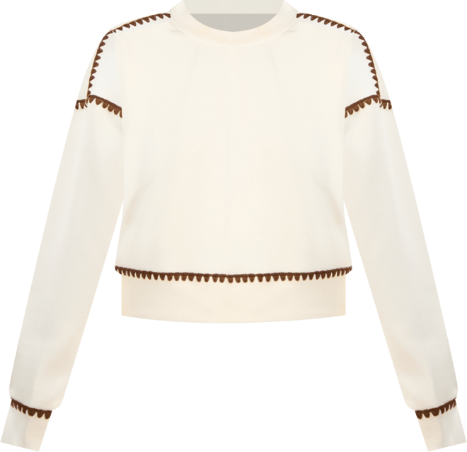 Women's Cozy Contrast Stitch Crewneck Sweatshirt, PXS-XXL, Macy's Exclusive