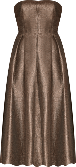 Women's Strapless Fit and Flare Cocktail Dress