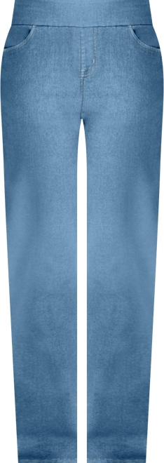 Women's Within Flex-Fit Pull-On Straight-Leg Gap-Free Stretch Denim Jeans