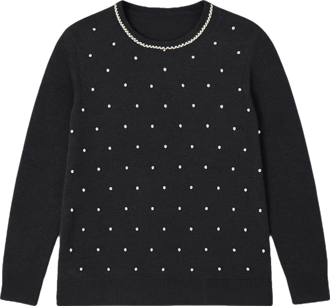Plus Size Front-Embellished Sweater