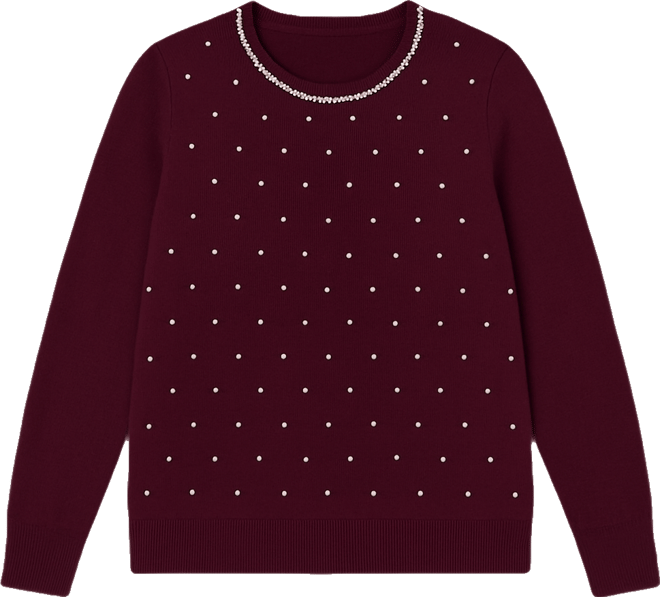 Plus Size Front-Embellished Sweater