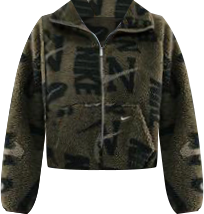 Nike Women's Sportswear High-Pile Fleece Jacket - Green