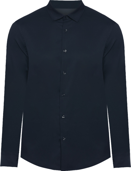 Men's Slim-Fit Stretch Solid Button-Down Twill Shirt