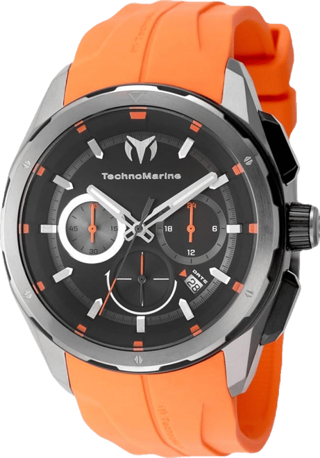 Men's Tm-318099 Ocean Quartz Black Dial Watch