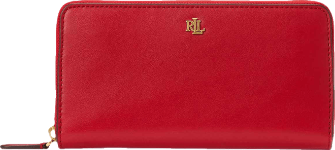 Women's Full-Grain Leather Large Zip Continental Wallet