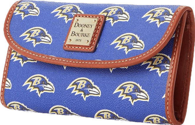 Women's  Baltimore Ravens Team Color Continental Clutch