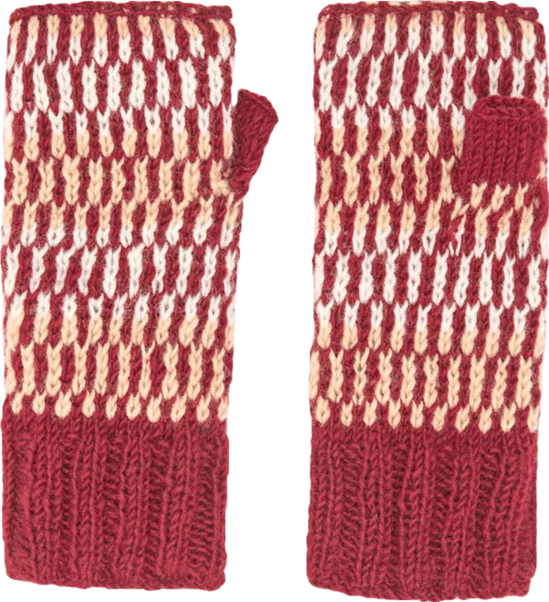 Women s Artisan Hand-Knit Adirondack Winter Wool Half Mitten