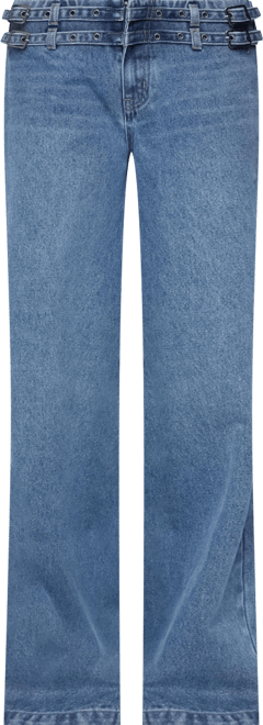 Women's Livia Double Belt Low Rise Jeans