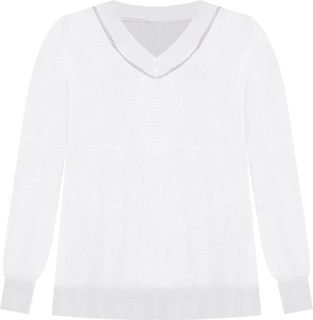 Plus Size Embellished V-Neck Sweater, Macy's Exclusive