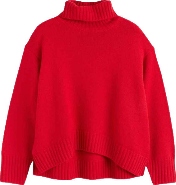 Women's Pure Cashmere Relaxed Rollneck Sweater