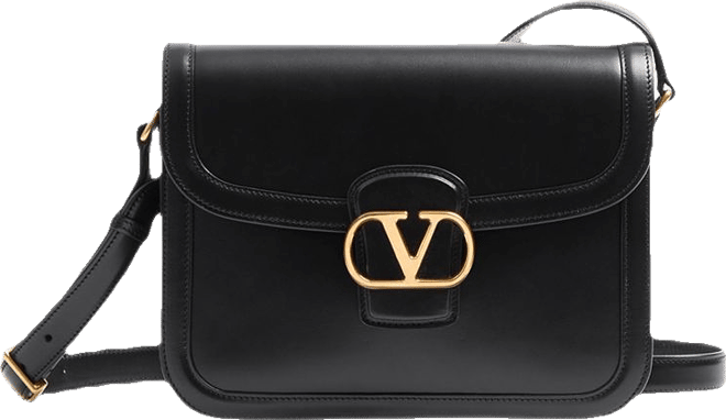 Valentino Garavani VLogo 9to5 Leather Shoulder Bag | Bloomingdale's