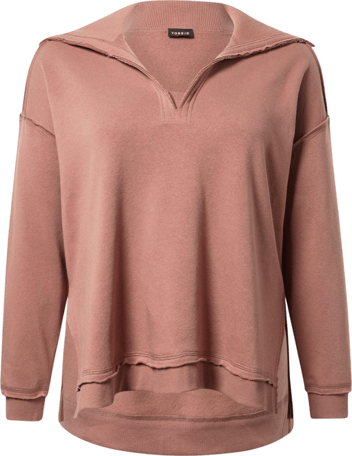 Plus Size - Fleece V-Neck Sweatshirt - Torrid